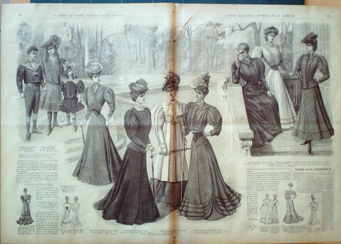 Journal Mode illustrée 1906 # 10 Toilette en drap