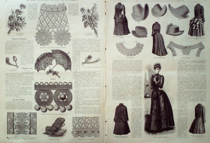 Journal Mode illustrée 1885 # 10 Robes fillettes - Copie