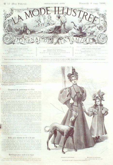 Journal Mode illustrée 1896 # 10 Costume & manteau de printemps