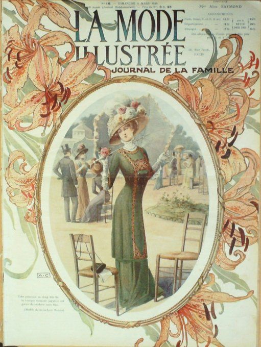 Journal Mode illustrée 1910 # 10 Toilettes de printemps