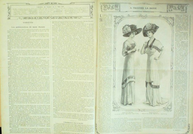 Journal Mode illustrée 1910 # 10 Toilettes de printemps