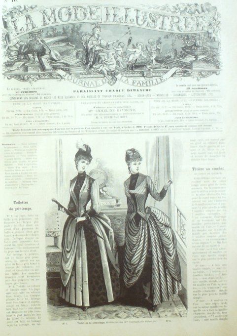 Journal Mode illustrée 1887 # 10 Toilettes de printemps