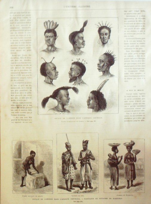 L'Univers illustré 1876 #1100 St-Pétersbourg Congo Kassongo Roi de Bilhé Constantinople 