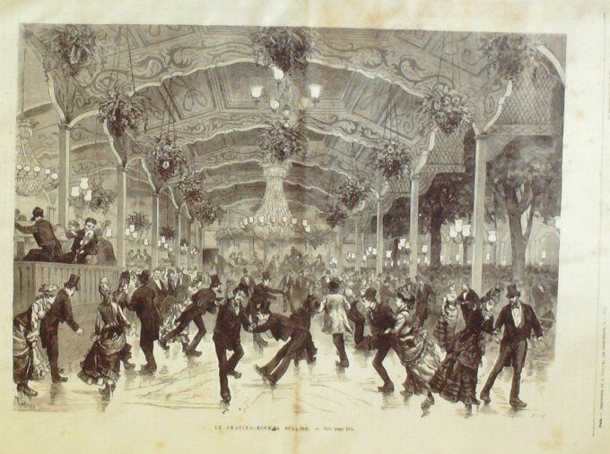 L'Univers illustré 1876 #1101 Herzégovie Tanzabie Ujiji marché Kawele Londres Skating-Rink