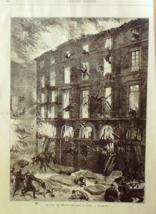 L'Univers illustré 1876 #1102 Egypte île Piloe Kantara Rouen (76) Naples Maionnettes Cynofère 