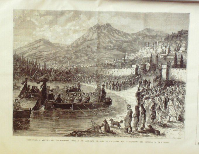 L'Univers illustré 1876 #1105 Turquie Péra Constantinople Philadelphie Michelet Grèce Salonique   