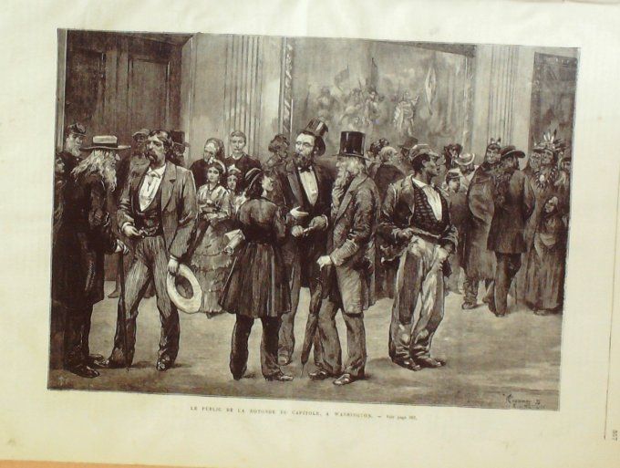 L'Univers illustré 1876 #1106 Reims (51) Washington Malte Congo Kibaiyeli