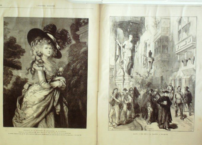 L'Univers illustré 1876 #1108 Nohant (36) George Sand Malte rue Valette Constantinople 