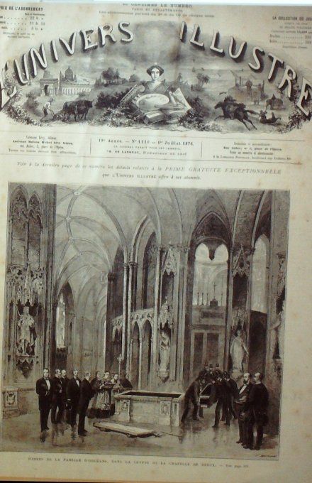 L'Univers illustré 1876 #1110 Italie vaisseau Duilio Philadelphie Constantinople Galata Sérail port 