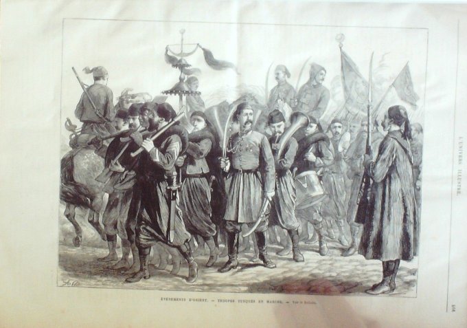 L'Univers illustré 1876 #1112 Turquie Constantinople Dolma-Baghtché Mourad V  Tchéragan Ulémas Softa