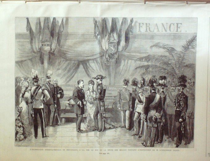 L'Univers illustré 1876 #1113 Philadelphie Turquie Messoudieh Reine de Belgique