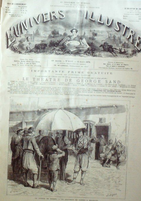 L'Univers illustré 1876 #1116 Belgrade Widdin Philadelphie Constantinople Buyuk-Déré