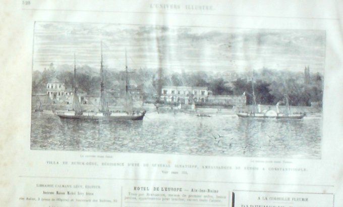 L'Univers illustré 1876 #1116 Belgrade Widdin Philadelphie Constantinople Buyuk-Déré