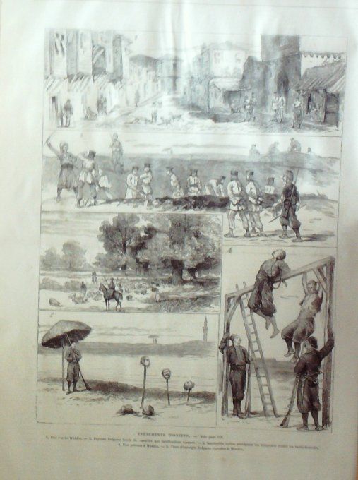 L'Univers illustré 1876 #1116 Belgrade Widdin Philadelphie Constantinople Buyuk-Déré