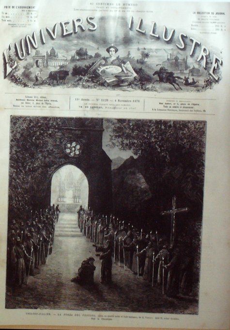 L'Univers illustré 1876 #1128 Turquie Abd-Ul-Hamid sultan Usa Maryland 