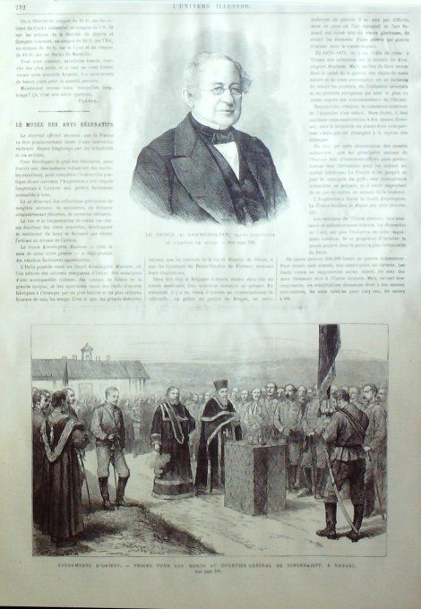 L'Univers illustré 1876 #1129 Serbie Types Razani Cardinal ANtonelli