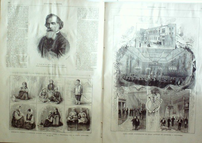 L'Univers illustré 1876 #1131 Italie Campo-Varano Rome Bulgarie Philippopoli Pôle Nord