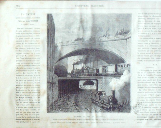 L'Univers illustré 1876 #1134 Venise Piazzetta Witikind baptême Londres ch fer Berlin Salisbury 