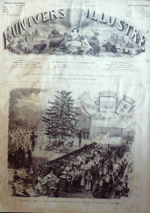 L'Univers illustré 1876 #1136 Rouen (76) Invaalides costumes de guerre Tunis St-Pétersbourg Tarascon