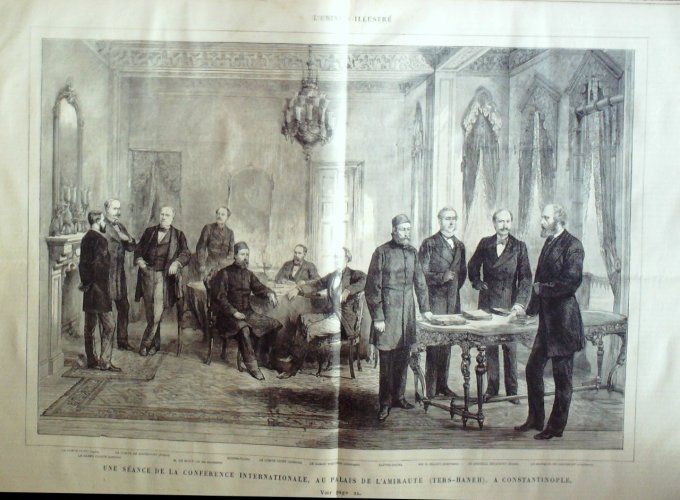 L'Univers illustré 1877 #1138 Turquie Constantinople Bulgarie Belgrade Normandie fête des rois