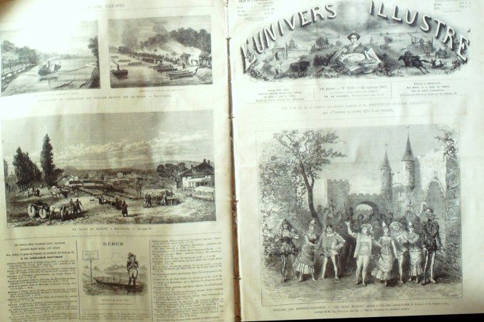 L'Univers illustré 1877 #1138 Turquie Constantinople Bulgarie Belgrade Normandie fête des rois