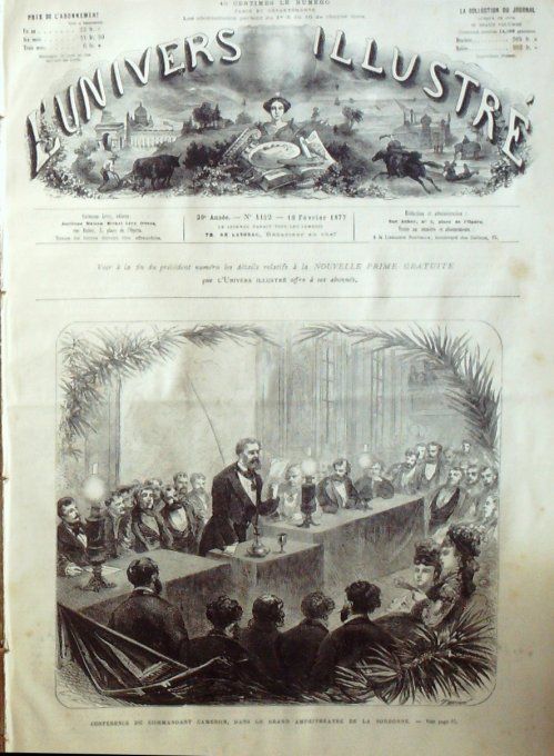 L'Univers illustré 1877 #1142 Congo Niangwe Kassongo Dahomey Whidar Londres carnaval