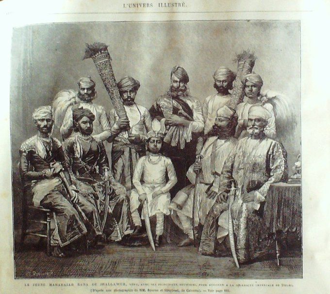 L'Univers illustré 1877 #1143 Rana Jhallawur Vizir Midhat Bosnie Monténégro Nicolaïeff Melville