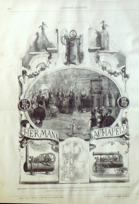 L'Univers illustré 1877 #1146 Victor Hugo New-York Douvres Bulgarie Nisch Hermann-Lachapelle Bruxell