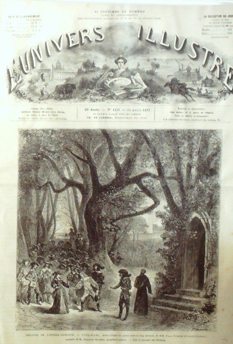 L'Univers illustré 1877 #1151 Alençon (61) Turquie Varna Dar-El-FunounUsa Oil-Creek Puits de pétrole