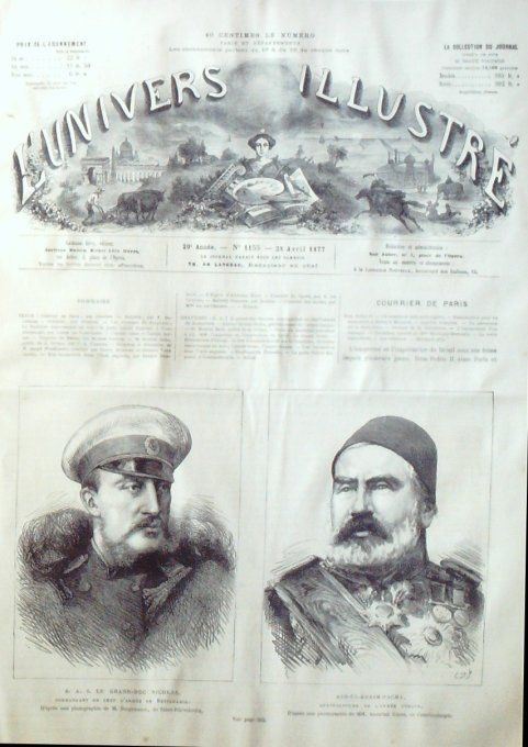 L'Univers illustré 1877 #1153 Turquie Armée Bosphore Anadoli Kavak Constantinople Russie Armée