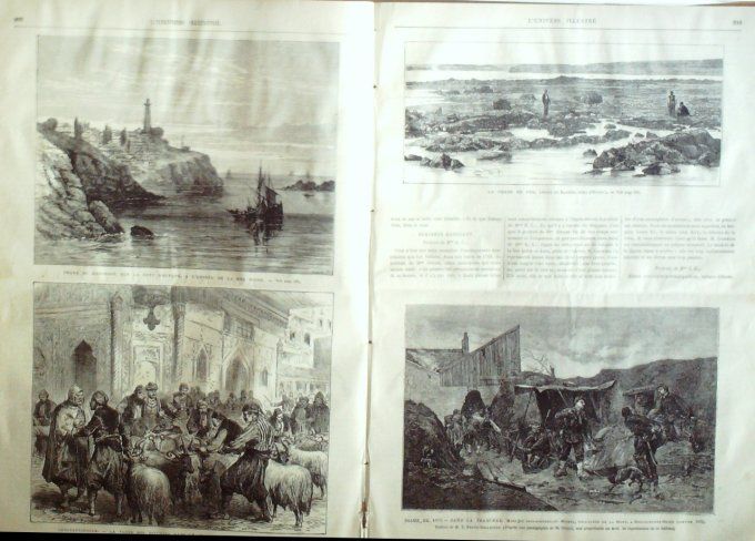 L'Univers illustré 1877 # 1155 Turquie Bosphore Constantinople Caucase Thedizonde 