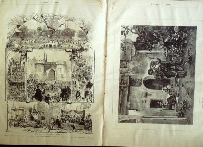 L'Univers illustré 1877 #1160 Turquie Constantinople Chartres (28) Roumanie Ploïesti Thérizonde