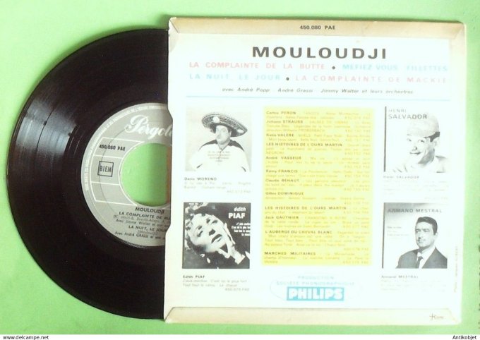 Mouloudji 45T EP La complainte de la butte 1956