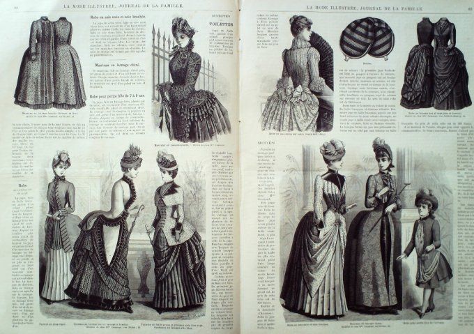 Journal Mode illustrée 1885 # 11 Chapeau gaulois