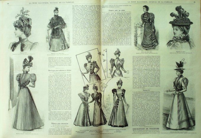 Journal Mode illustrée 1897 # 11 Costume de printemps