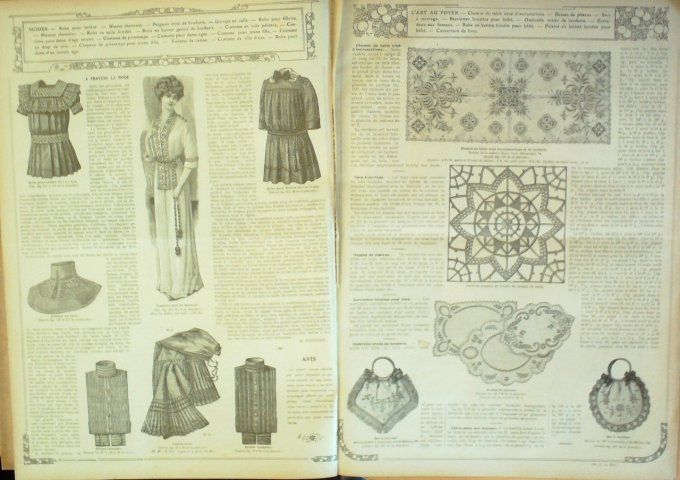 Journal Mode illustrée 1911 # 11 Robes de casino et de printemps