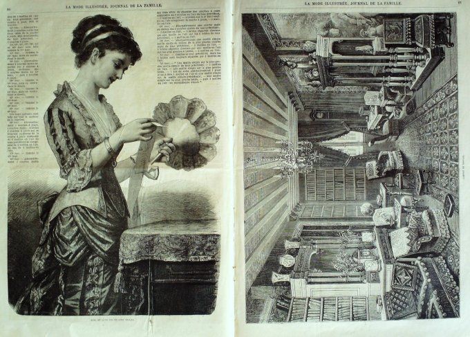 Journal Mode illustrée 1881 # 11 Robes en satin