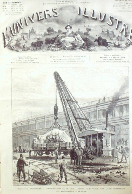 L'Univers illustré 1878 # 1204 Rome Vatican Cambridge Oxford Algérie Beylerbey Constantinople Péra