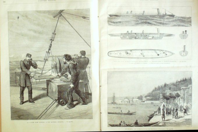 L'Univers illustré 1878 # 1205 Turquie Nuuk6dere Bosphore Grèce Patocle Dardanelles Guerre des Cafre