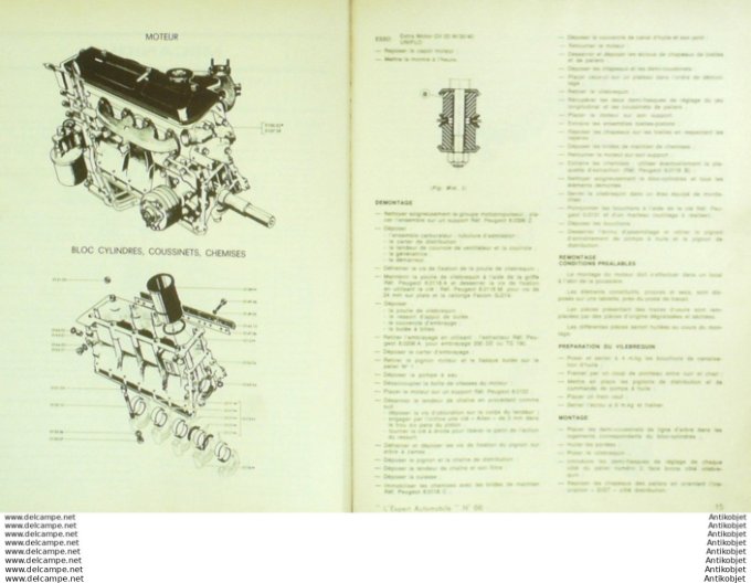 Revue Technique Automobile Peugeot 304 Cabriolet L'expert #66