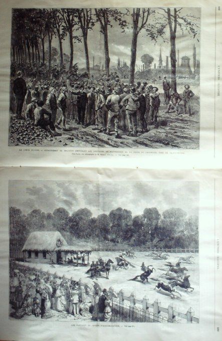 L'Univers illustré 1878 # 1219 Veretz (37) Bédarieux (34=Chypre Pyla Udalion Larnaca 