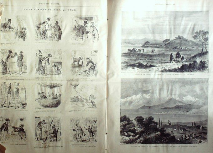 L'Univers illustré 1878 # 1220 Grèce Corinthe Parnasse Marathon Chypre 