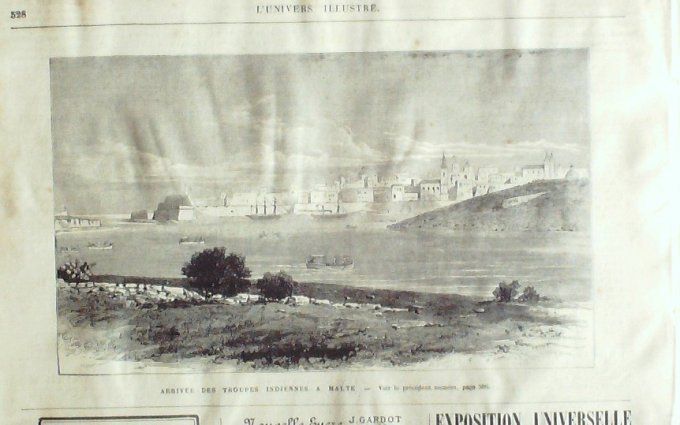 L'Univers illustré 1878 # 1221 Boulogne (62) Roumanie Bessarabie Chypre Pyla Famagouste Limasol Malt