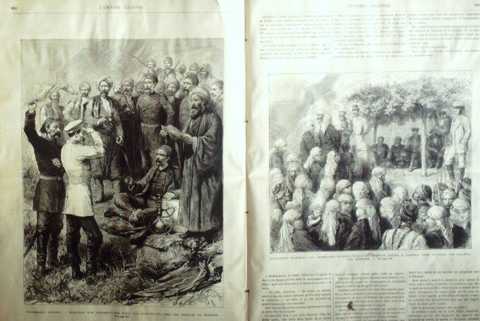 L'Univers illustré 1878 # 1227 Bulgarie Rhodope Hydayet-Bey Gabrova Bosnie Serajevo