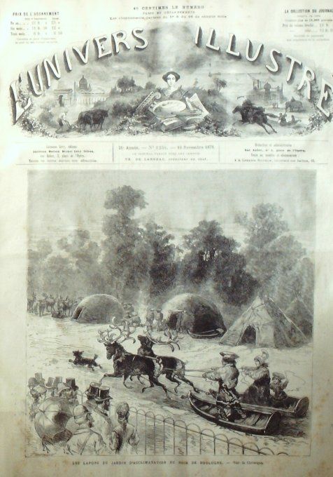 L'Univers illustré 1878 # 1234 Afghanistan Khyber Attock  Chine Calligraphie Thomas Edison