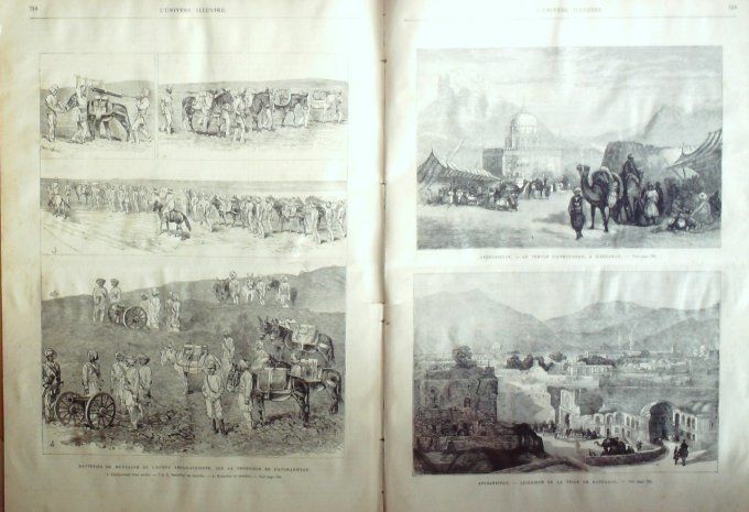 L'Univers illustré 1878 # 1235 Dalmatie Raguse Afghanistan Kandahar Ahmed-Shah 