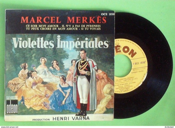 Merkès Marcel Opéra 45T Ep Violettes impériales