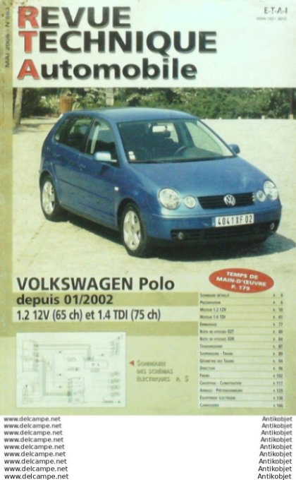 Revue Technique Automobile Volkswagen Polo 01/2002  #683