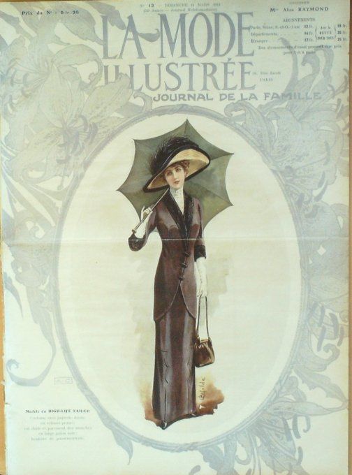 Journal Mode illustrée 1911 # 12 Robes de promenade et de soirées