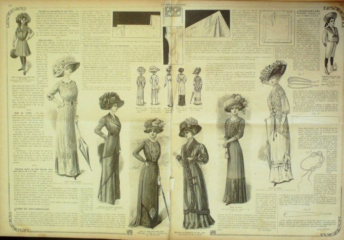 Journal Mode illustrée 1910 # 12 Costume tailleur